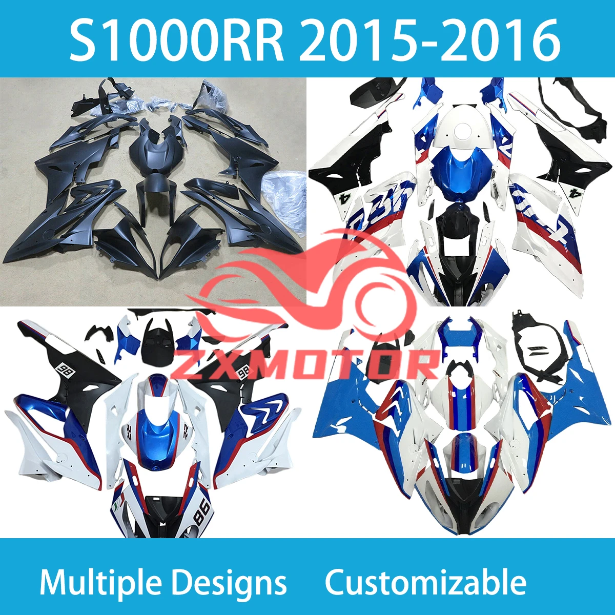 For BMW S 1000RR 2015 2016 Best Unique Fairing Kit S1000RR 15 16 Motorcycle Fairings Bodywork Panel Set Fit