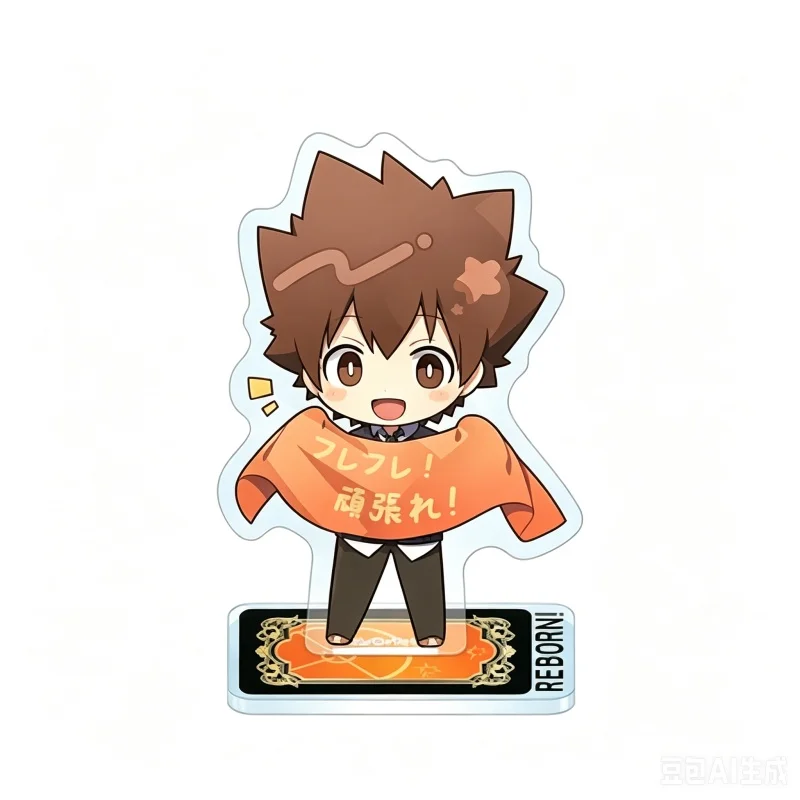 10cm Anime High Definition Images Gift Acrylic Stand Model HITMAN REBORN! Bookshelf Decoration Lovely Products For Fans Keychain
