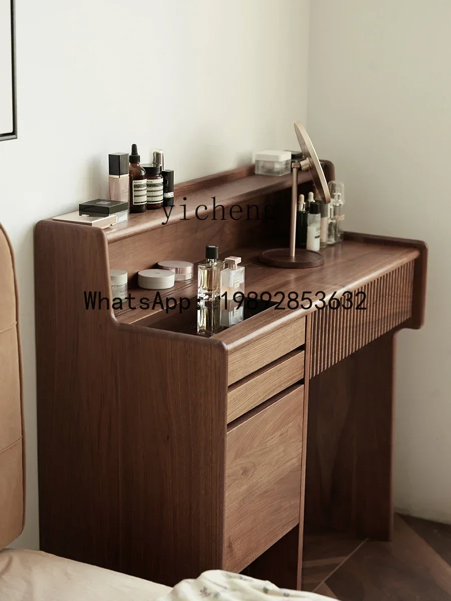 W7- piano dresser modern simple bedroom makeup table storage Nordic retro table makeup table fairy garden