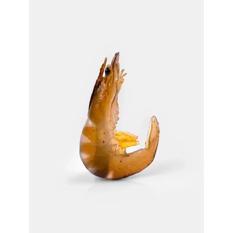 Simulated food prawn model hairpin ornament creative gift