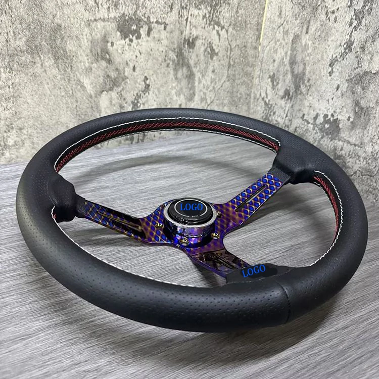 Universal 350mm Car Steering Wheel With New Microfiber Leather And High Quality Materials