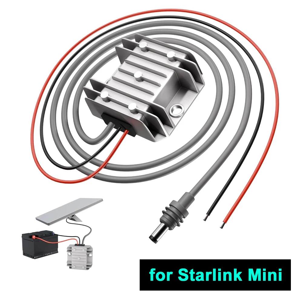 for Starlink Mini DC 12V Power Adapter Raise Voltage Converter Step-Up to 30V Suitable for Car and RV Batteries Power Adapter