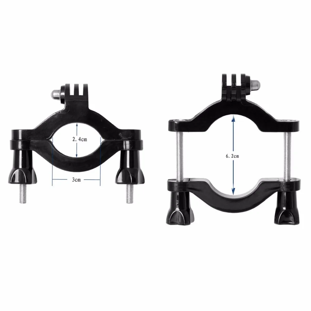 자전거 오토바이 핸들 바 마운트, 고프로 히어로 11 5 4 시트포스트 폴 클램프 마운트, 샤오미 Yi Sjcam DJI 스포츠 카메라 액세서리