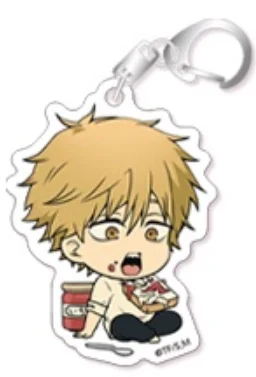 Anime Denji Makima Power Pochita Higashiyama Kobeni Kishibe Keychain Doll Game Hayakawa Aki Acrylic Keyring for Gift