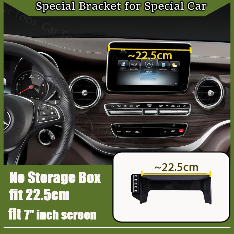 Car Mobile Phone Holder for Mercedes-Benz V-Class W447 2014~2020 360° Rotating Mount GPS Bracket Navigation Stand Accessories
