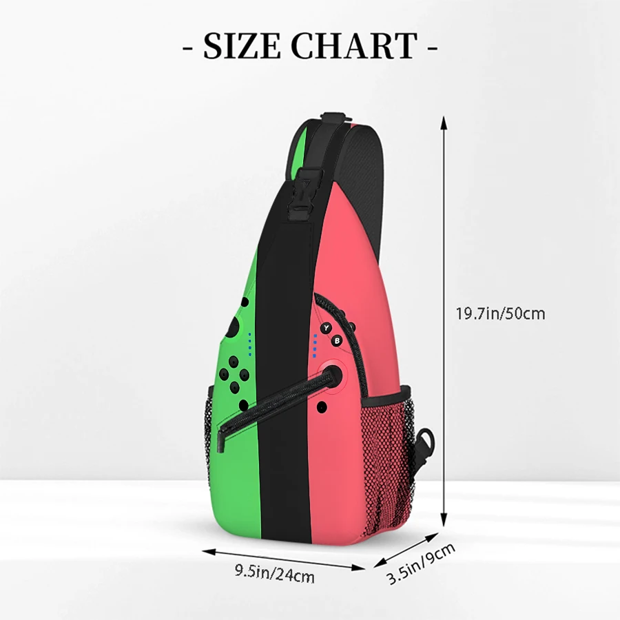 Games Console Pattern Big Chest Bag Men's and Women's Kids Best Gift 2D Cartoon Large Capacity Outdoor Sports Leisure Fashion