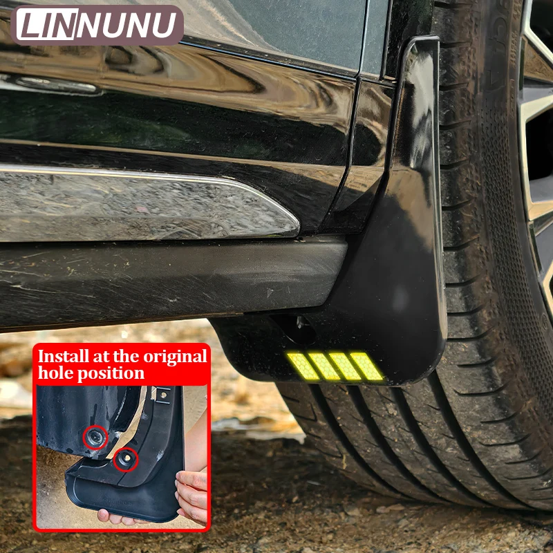 LINNUNU Auto-Schmutzfänger für Zeekr 7X 2025 2026, Schmutzschutz, Reifenkotflügel, Radabdeckungen, Kotflügelzubehör – Detail 6