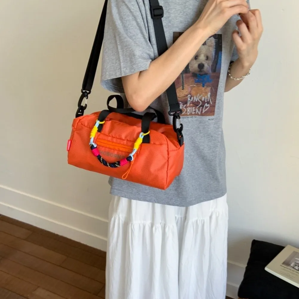 

Simple Lightweight Bowling Bag Large Capacity Leisure Nylon Crossbody Bag Adjustable Strap Casual Women's Handbags Travel