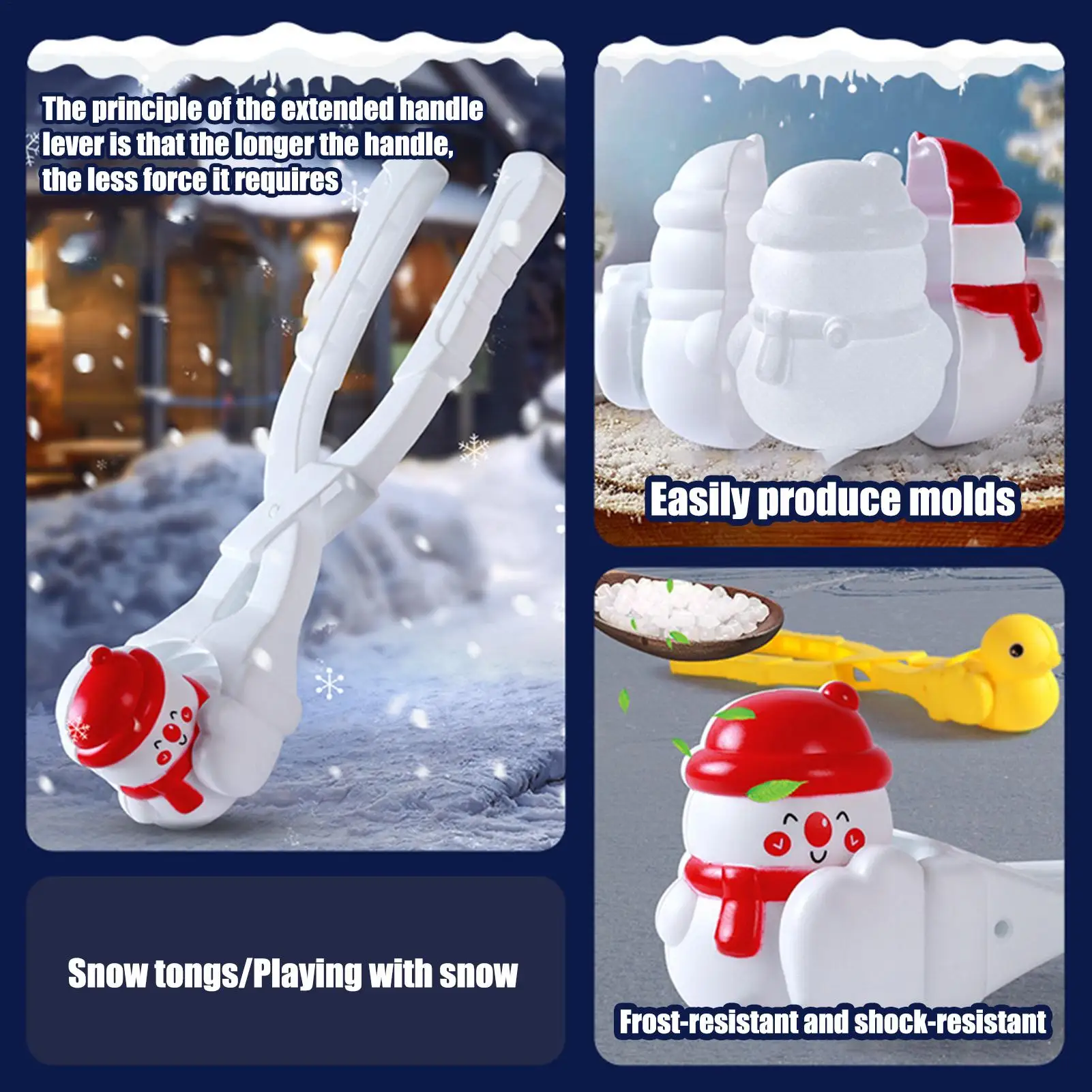 ที่ทำลูกบอลหิมะ 3 มิติ รูปคาปิบาร่าน่ารัก สำหรับเด็ก เล่นกลางแจ้ง ฤดูหนาว ทราย หิมะ แม่พิมพ์ ของเล่นกีฬาสนุกๆ สำหรับการต่อสู้ลูกบอลหิมะ