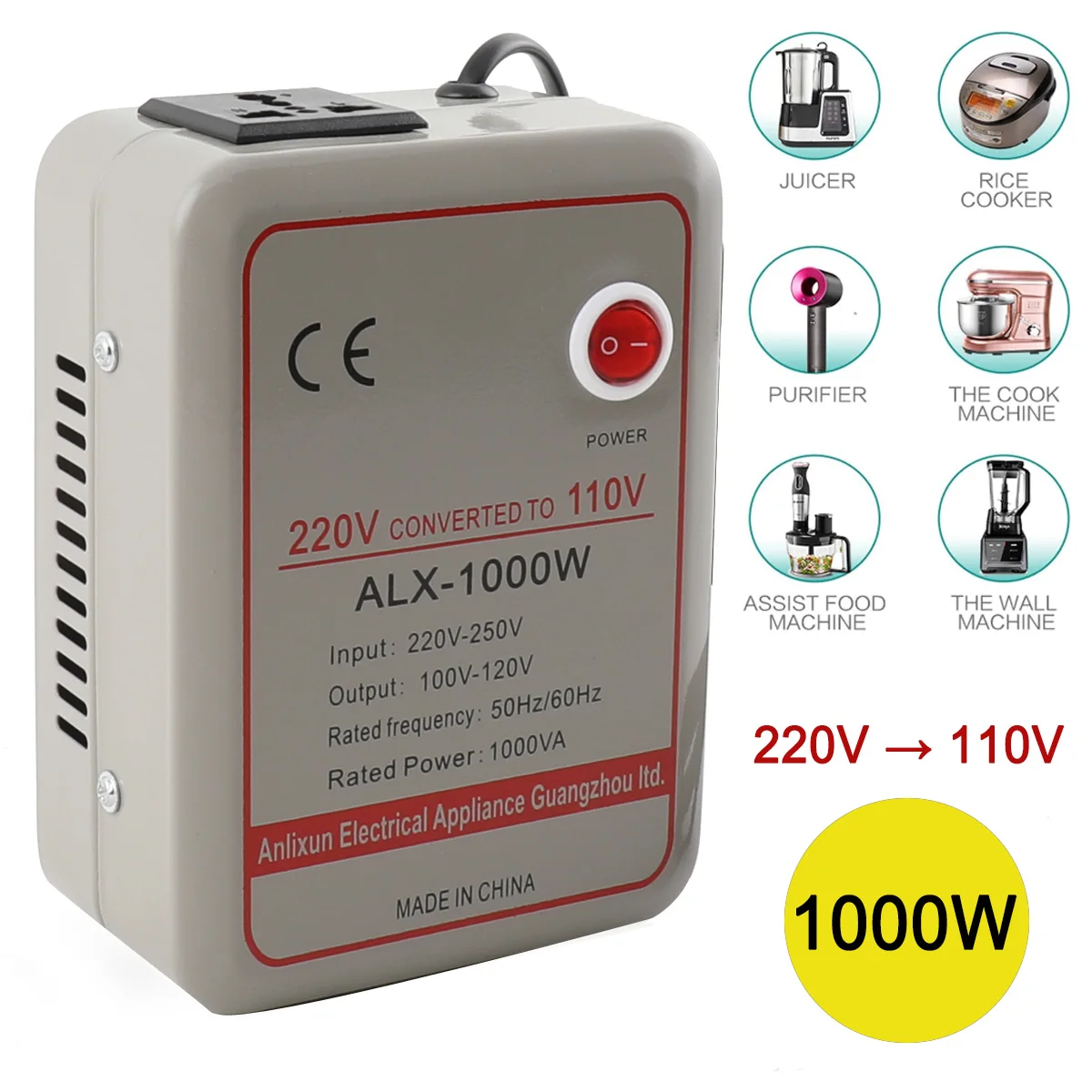 500W/1000W/2000W/3000W Voltage Converter Transformers AC Power Step Up And 220V-250V To 110V-120V Step Down Transform Adapter
