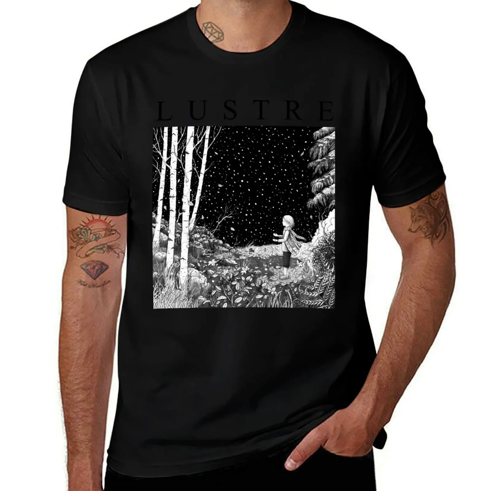 

Lustre Black Metal Dsbm Band T-Shirt graphics vintage t shirts customs design your own summer clothes outfits for men