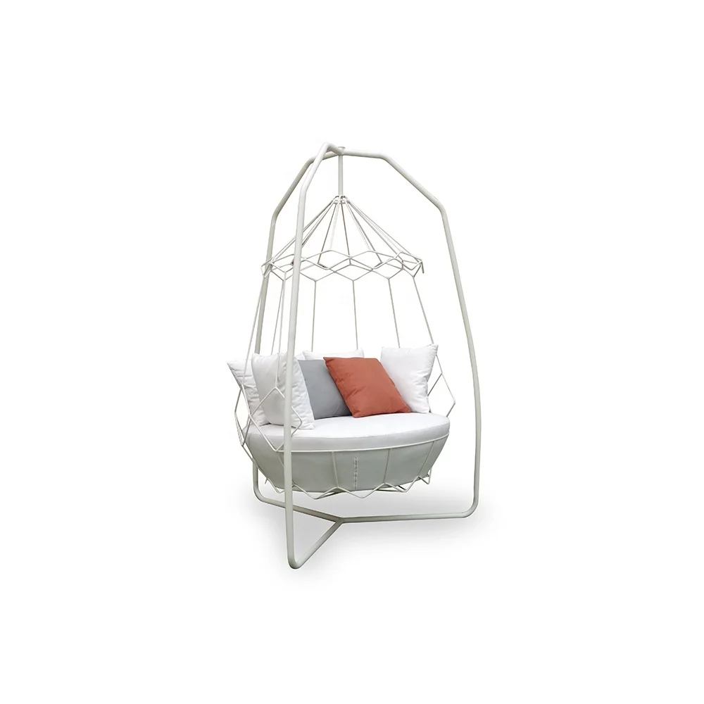 

Patio Furniture Swing Sofa Stainless Steel Hanging Garden Chair Outdoor Swing Daybed