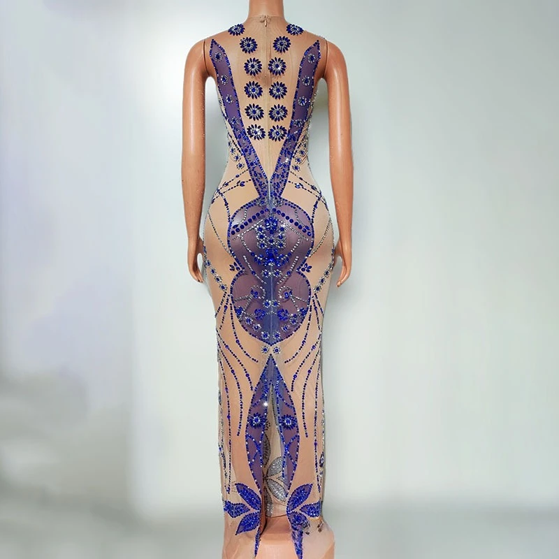 Sukienka z siateczki imitującej mięso, elegancka, zwiewna, modelka dorosła, wybieg, modne ubrania, sukienka wieczorowa na spotkanie roczne, Vestidos De Fiesta Graduación