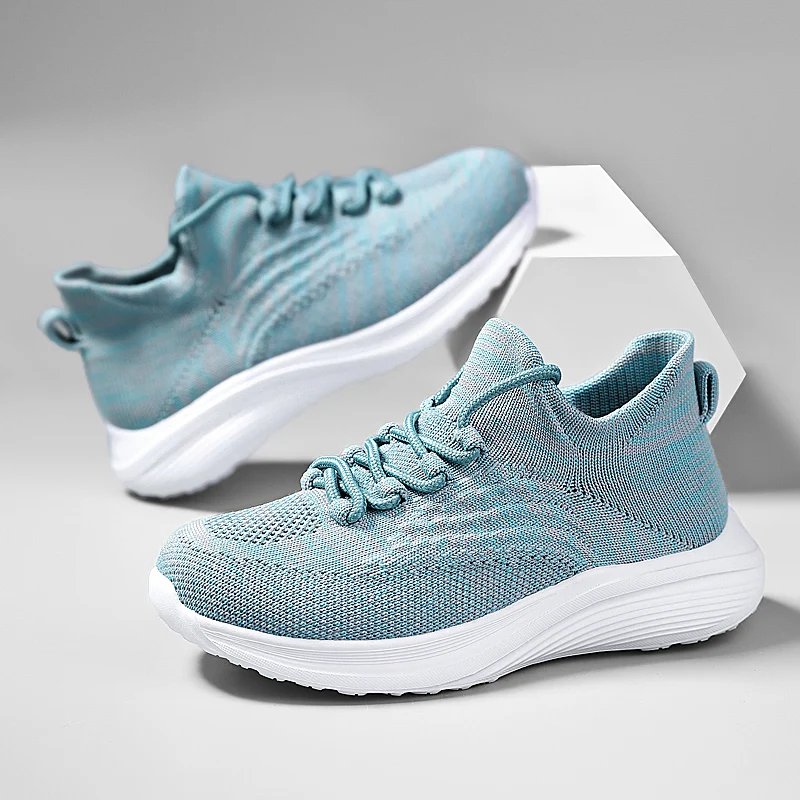 

Fashion Blue Socks Sneakers Kids Breathable Knit Running Shoes Boys Trainers Outdoor Light Sports Shoes For Boy chaussure enfan