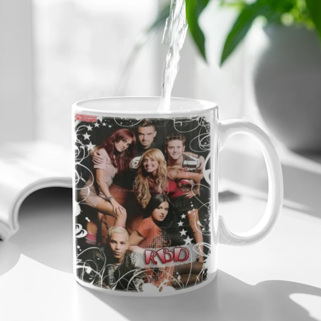 

R-Rebelde and Shakira Coffee Mug Tea Cup 11oz Coffee Cup Funny Birthday Gifts for Women and Men Ceramic Mug Personalized Cup