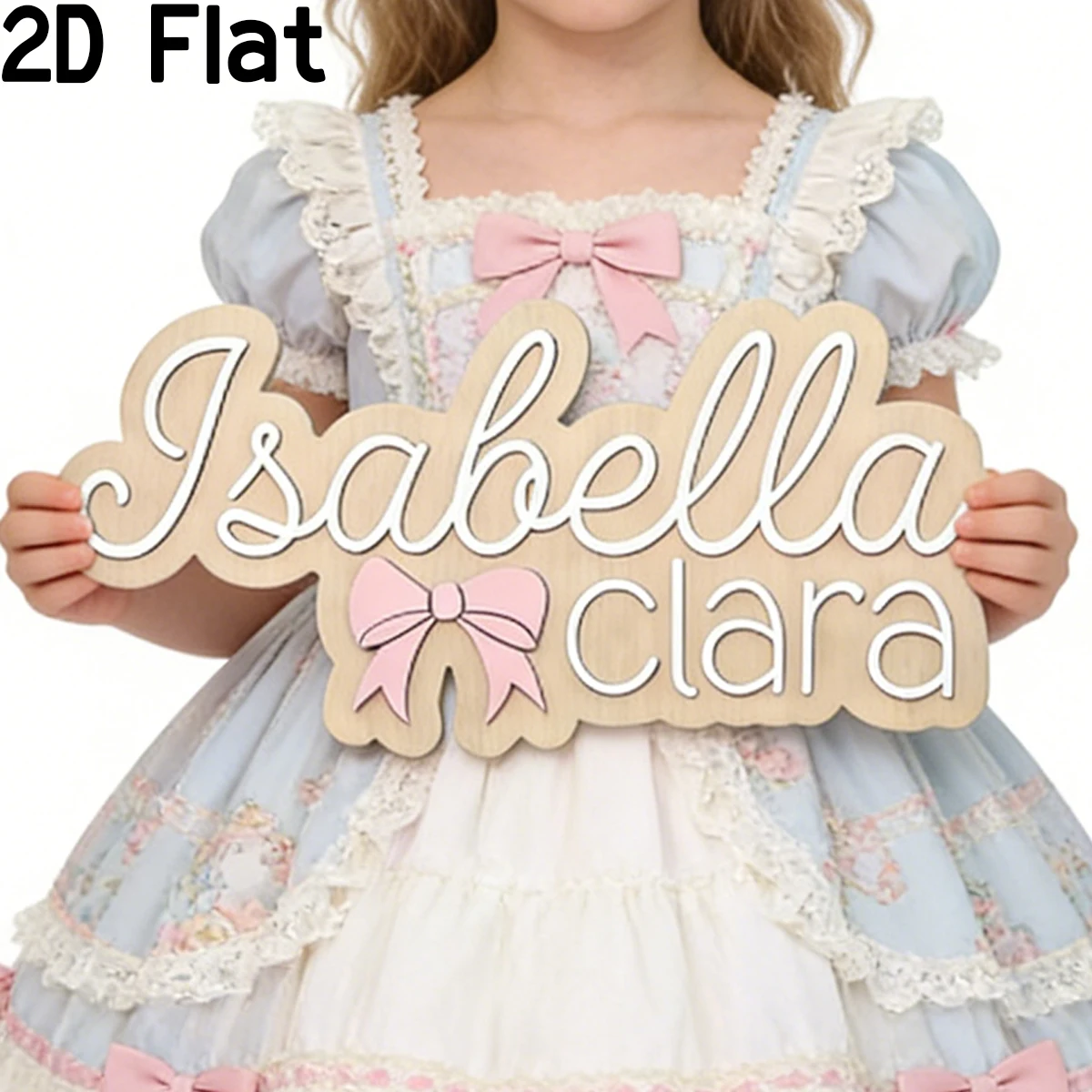 1Pc Custom Pink Bow Wooden Acrylic Name Plaque,Home Room Office Wall Door Decor,DIY Nursery Birthday Wedding Graduation Gift