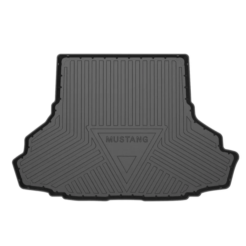 For Ford Mustang  Rubber Trunk Mat 2015 2016 2017 2018 2019 2020 Car Waterproof Rubber 3D Mats Non-Slip  Car Accessories