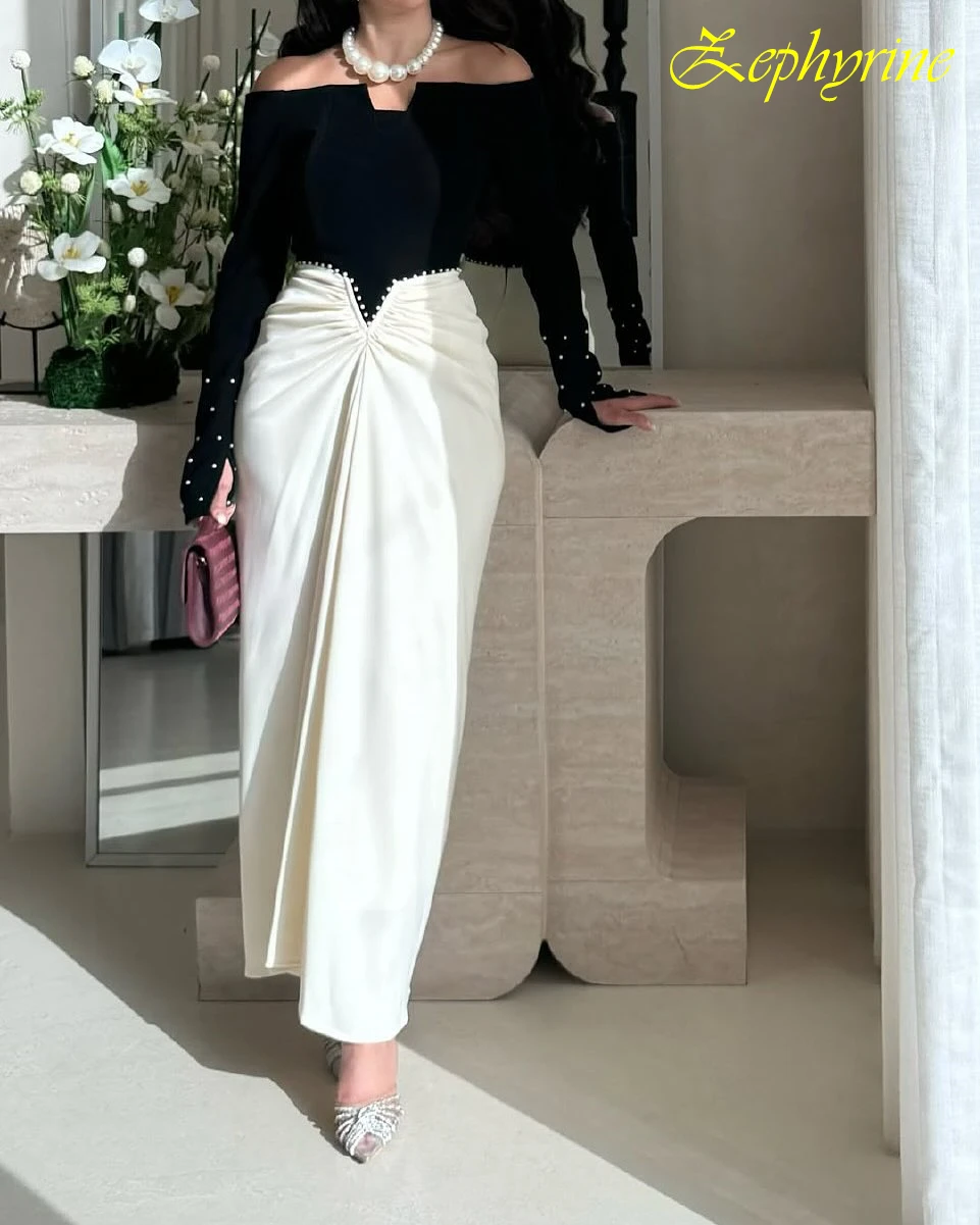 

Customized Straight Boat Neck Elegant Formal Evening Dress and Temperament High Quality Celebrity Gowns Delicate Party Dress