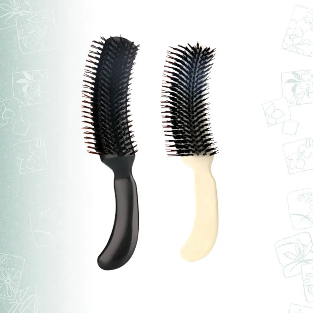 

2Pcs S Shape Hair Comb Evening Makeup Comb for Women Plastic Hair Styler Anti Damage Lightweight Portable Styling Groomer