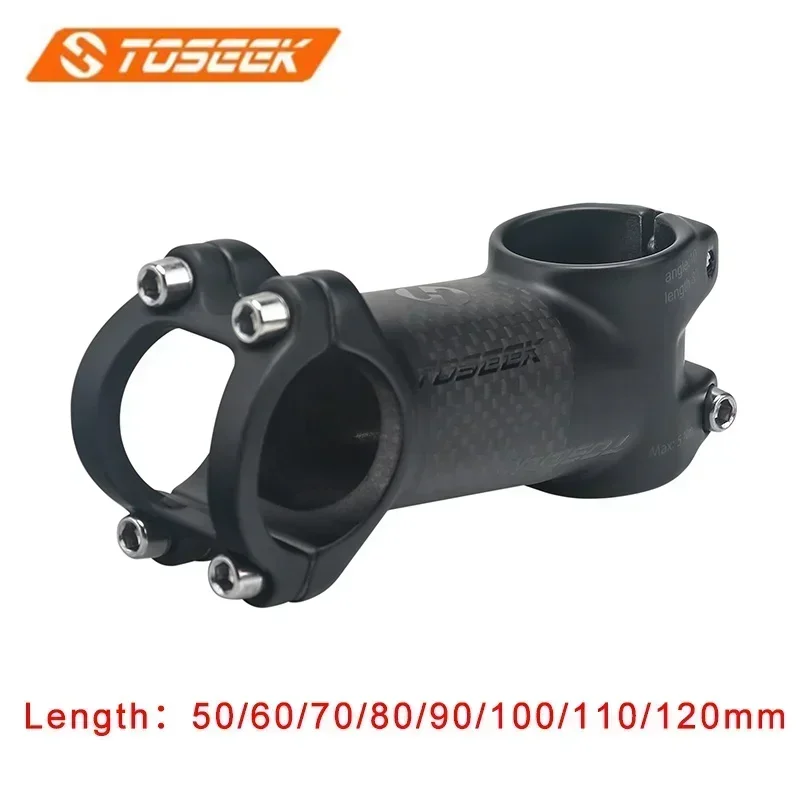 TOSEEK Carbon Bike Stem mtb power 35 Degree Carbon Fiber Bicycle Handlebar Table MTB Bike Handle Bar Stem Power Bicycle Part