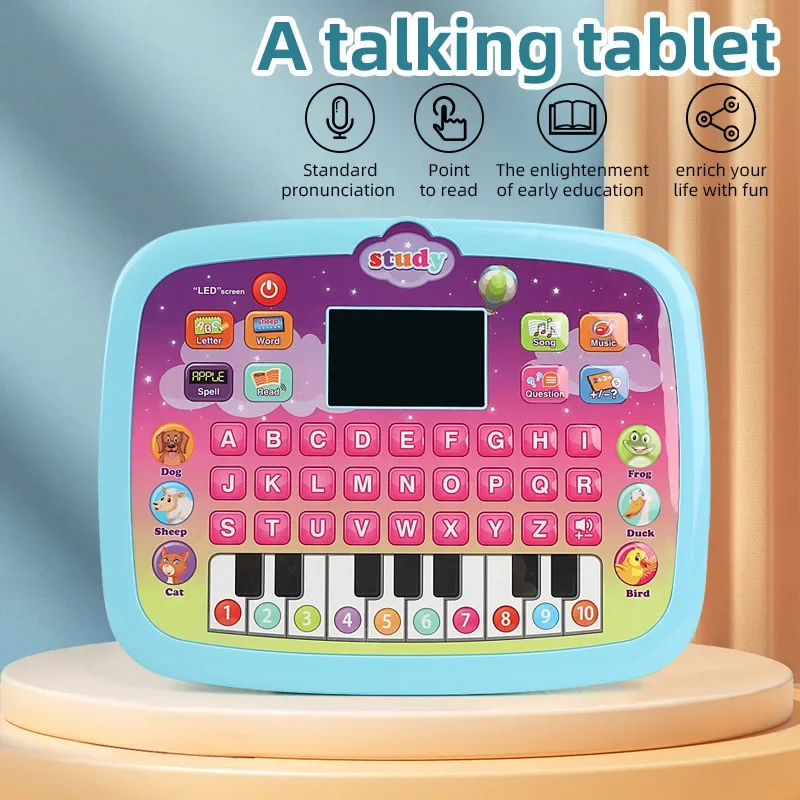 Kids Tablet Toy learning machine Educational Toddler Laptop English Preschool Language Gift Toddler Developing Cognitive Skills