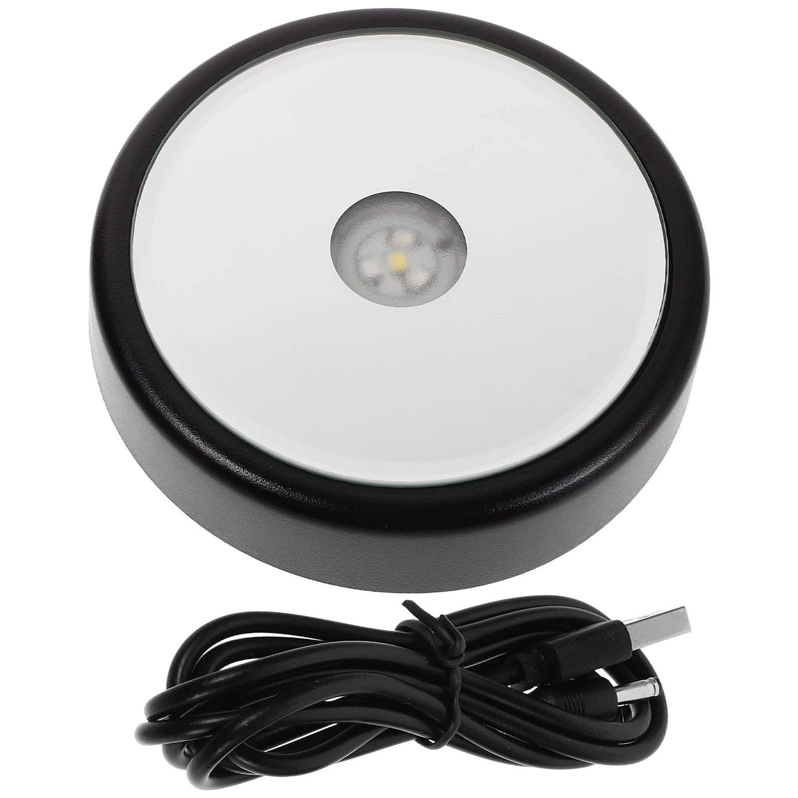 Alas Kristal Display LED Multi-Warna, Dudukan Pajangan Bercahaya untuk Figur Batu Kaca 3D, Berubah Warna