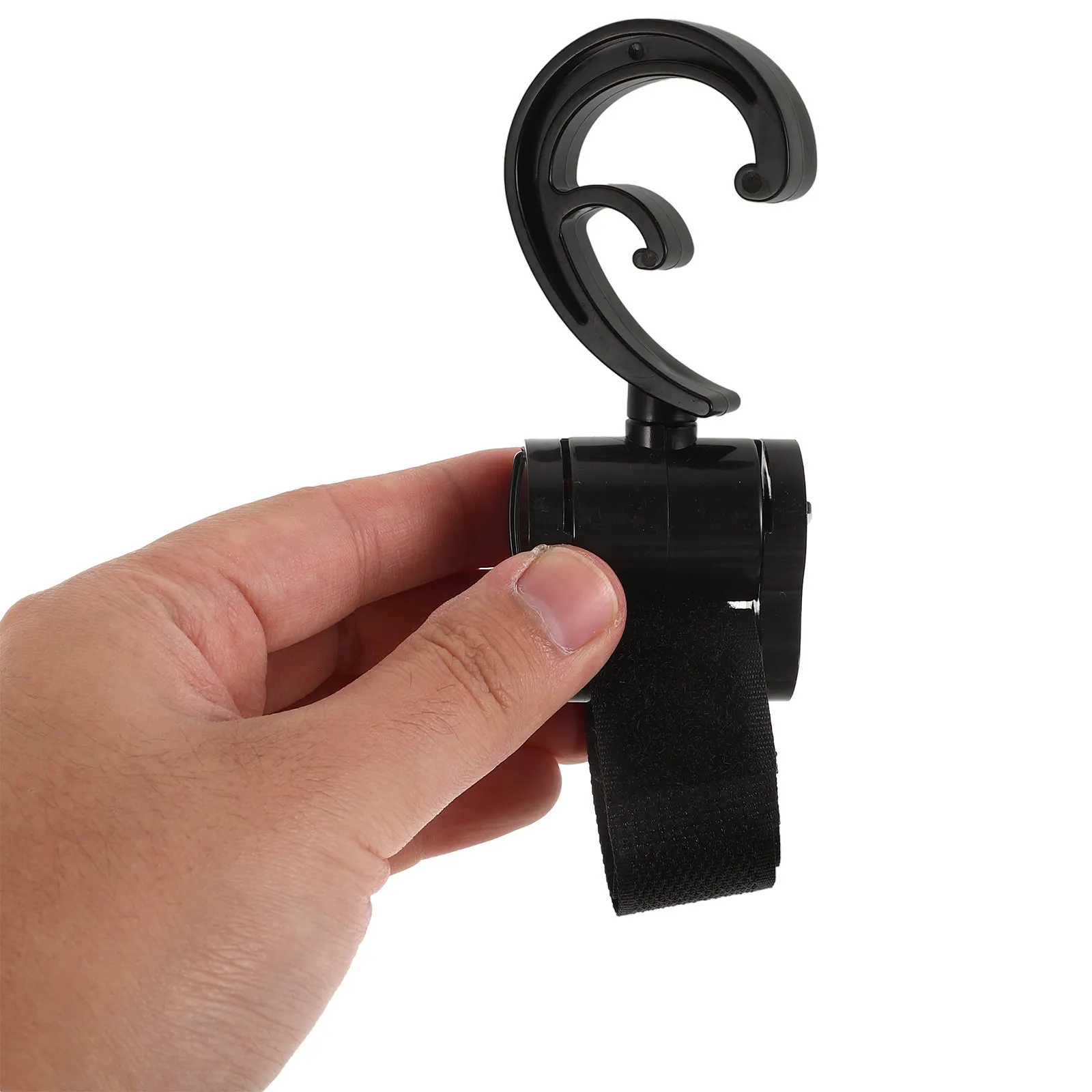 2Pcs Stroller Hooks Double Hook Rotatable Hanging Clips Semi Enclosed Stroller Bag Holder Purse Bag Hooks Bike Hook