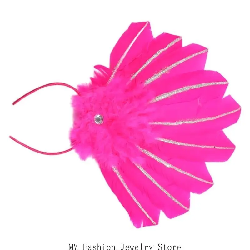 

D0UB Mardi Gras Hairband Carnival Celebration Fattuesday Day Pearhoop