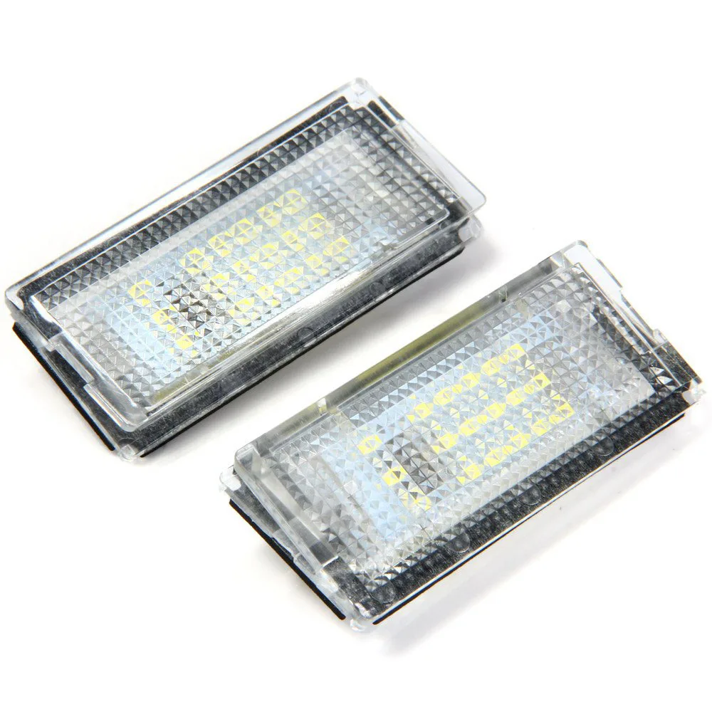 Rear 18 LED License Plate Light Tail Gate Board Panel Trunk Bumper Guard Signal Lamp Bulb For BMW 3 Series E46 4D 1998-2003