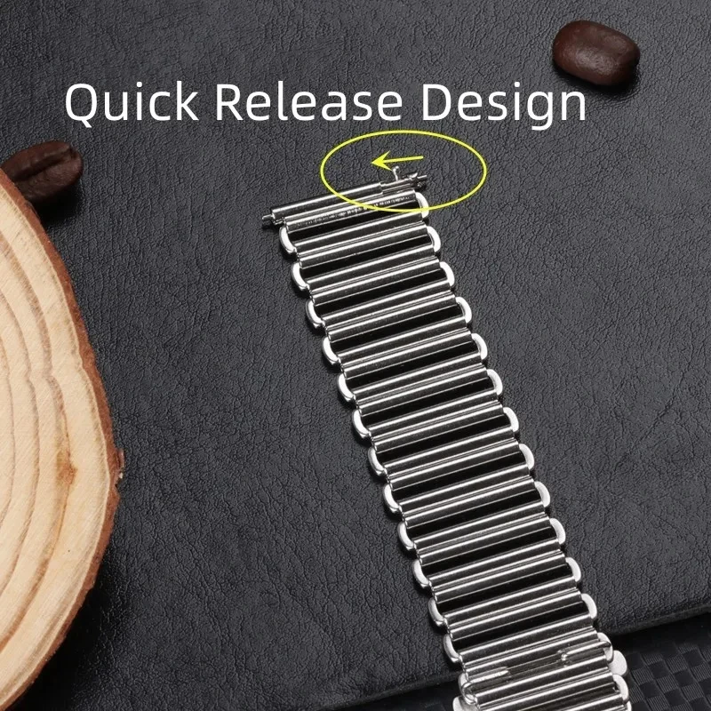 18mm 20mm 22mm 316L Hochwertiges Edelstahl-Uhrenarmband für Universal-Uhrenarmband Schnellverschluss-Uhrenarmband-Zubehör – Detail 6
