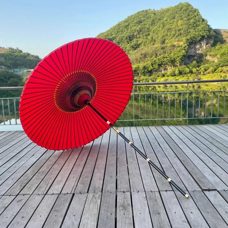 

Photography props Chinese antique removable big red oil-paper umbrella courtyard wild umbrella