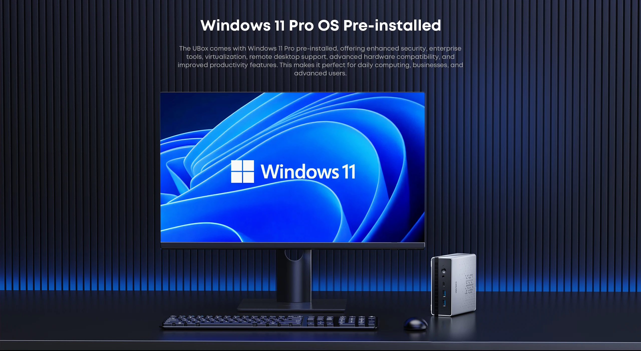 Chuwi Ubox Mini Pc Amd Ryzen 5 6600H 16Gb LPDDR5 512Gb Ssd Windows 11 Pro 4K 144Hz Decoding Wifi 6 Bt 5.2 Extend M.2 1t*2 650g