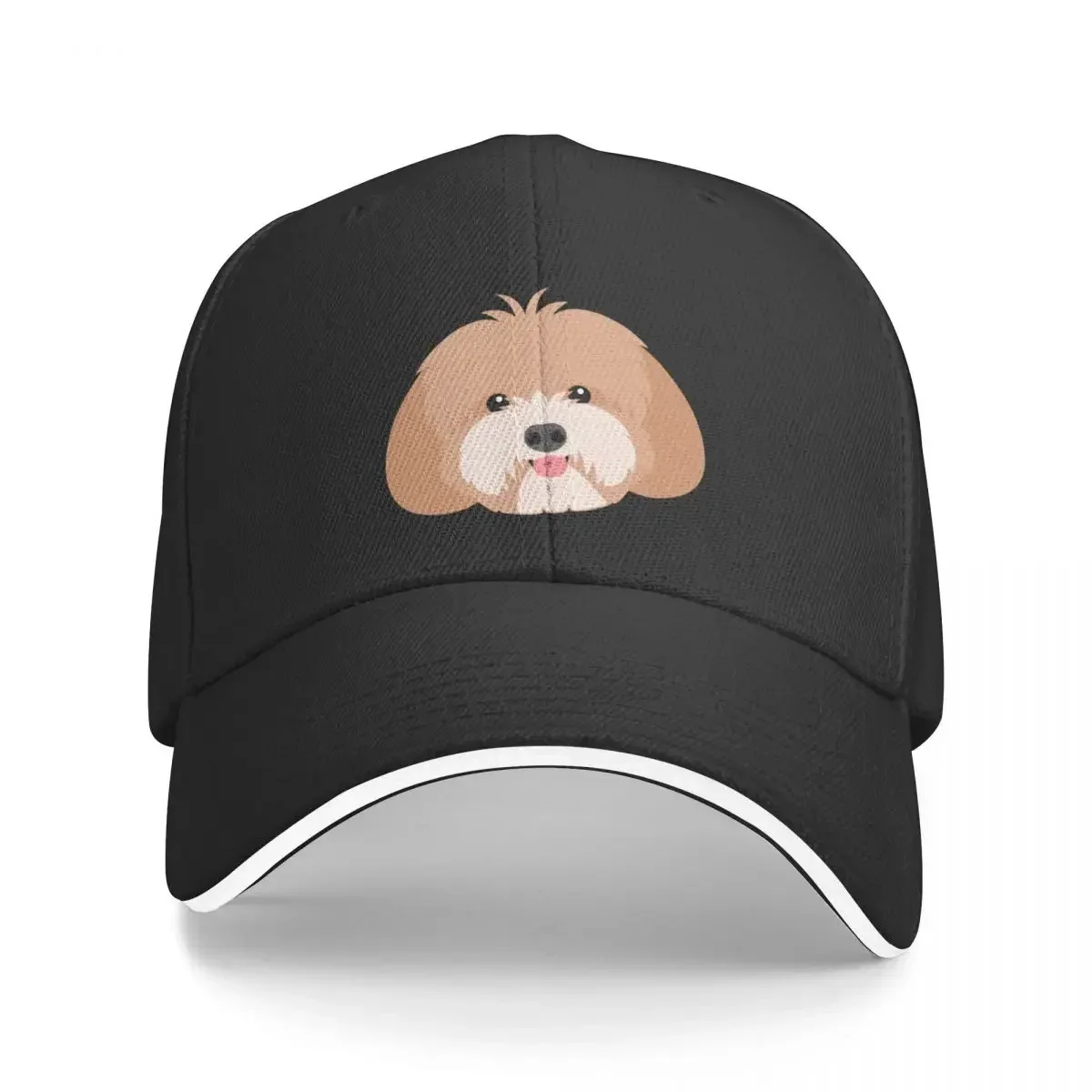 Love Red Gold White Lhasa Apso Shih Tzu Dog Baseball Cap sun hat Trucker Hat fishing hat Mens Caps Women's