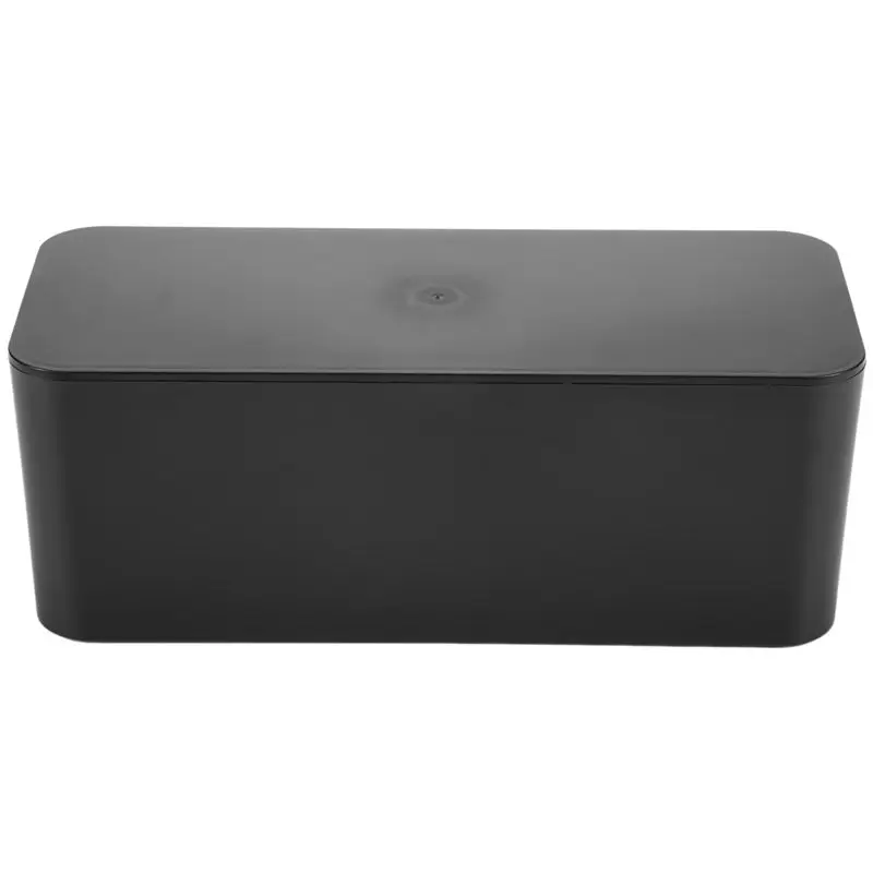 Stock Quantity Cable Management Box, Wire Storage Box, Used To Hide The Power Strip, Suitable For Home/Office (Black)