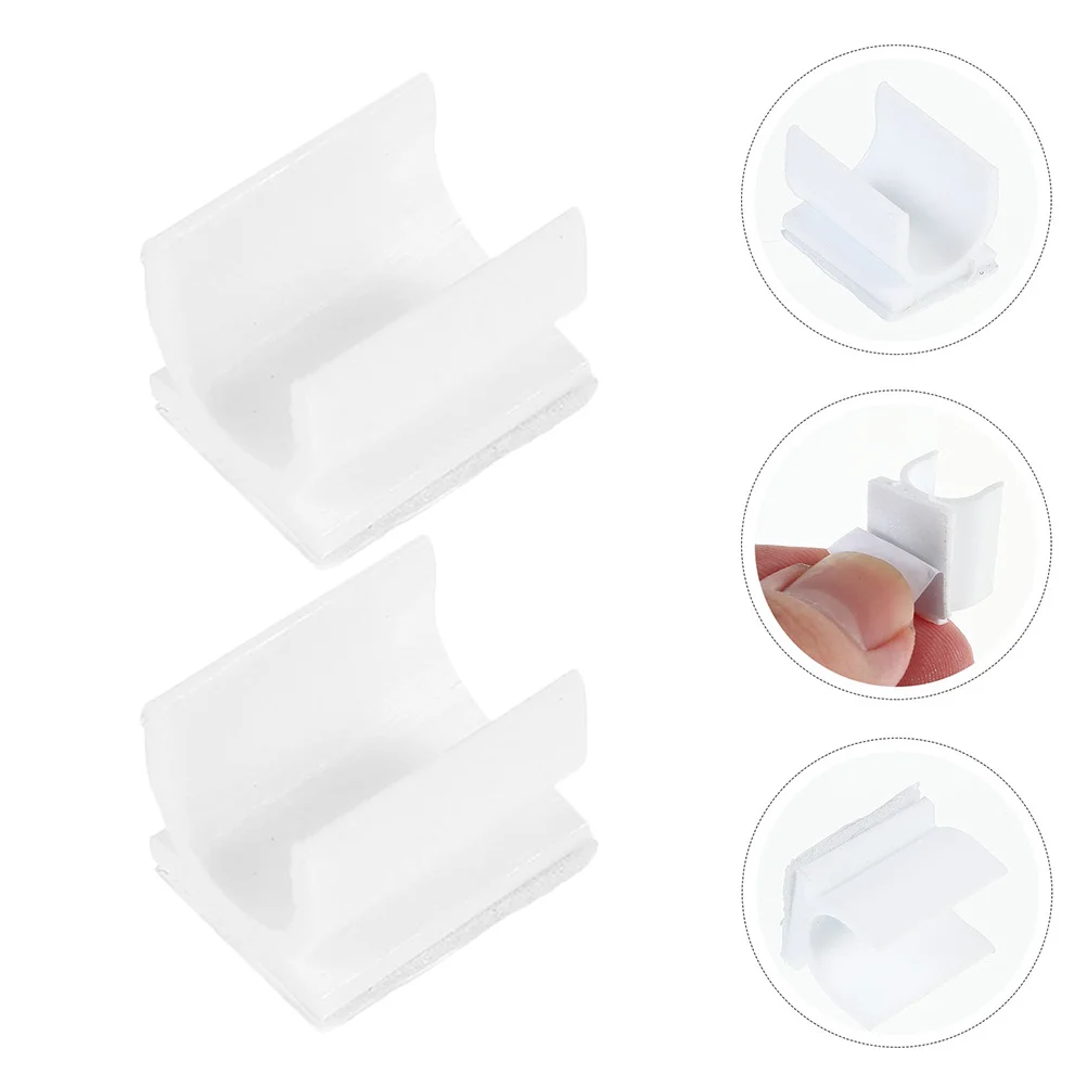 

50Pcs Whiteboard Marker Holder Clips Self Adhesive Pen Organizer for Dry Erase Board Office Classroom Supplies