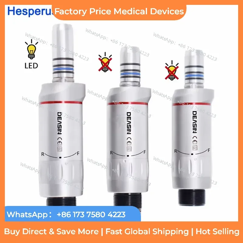 2026 1:2 Increasing Red Rings Low Speed Air Motor M4/B2/M6 With Optic Fiber X95L Fit NS* Micromotor Tool