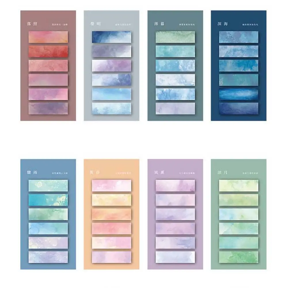 Kawaii Notepad Bookmark Stationery To Do List Paper School Office Supplies Memo Pad Paper Sticker Sticky Notes Gradient Index