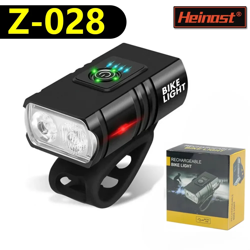 Heinast Smart Bicycle Light Rainproof USB LED 3000mAh MTB Front Light Headlight Cycling Flashlight Bike Light Accessories