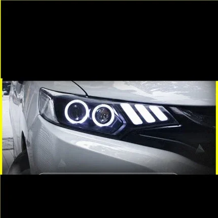 

Pair of Car Headlight assembly For Honda fit 2014-20 gk5 Xenon DRL daytime running light turn signal head lamp
