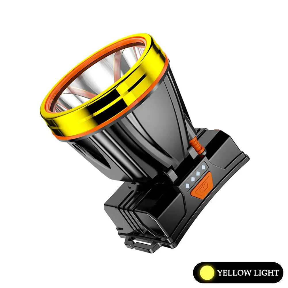 New Led Strong Light Type-c Charging Super Bright Field Shot Rechargeable Night Work Light Lamp Long Fishing Mine V2d6