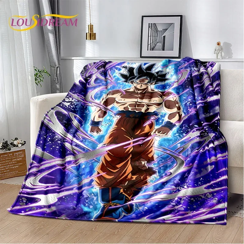 Anime 3D D-Dragon-Ball Japan Cartoon Soft flanella coperta per letti camera da letto divano Picnic, coperta da tiro all\'aperto regalo per il tempo