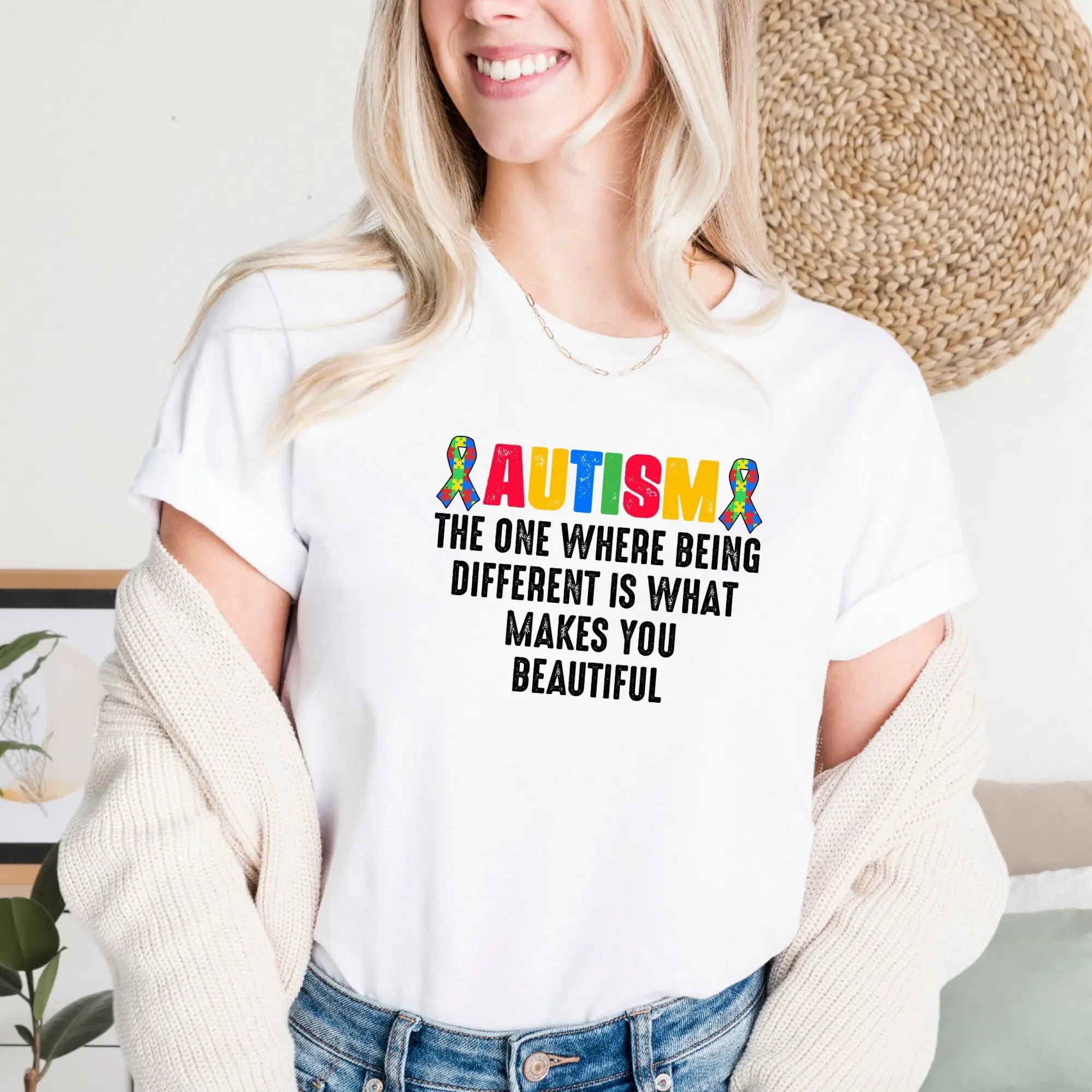 Autism Beauty T Shirt Awareness Neurodiversity Special Education Teacher Mom