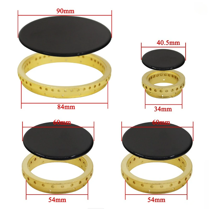 1 Set Gas Stove Burner Lid for Oven Gas Hob Burner Flame Surface Gas Stove and Burner Head Replacement Copper