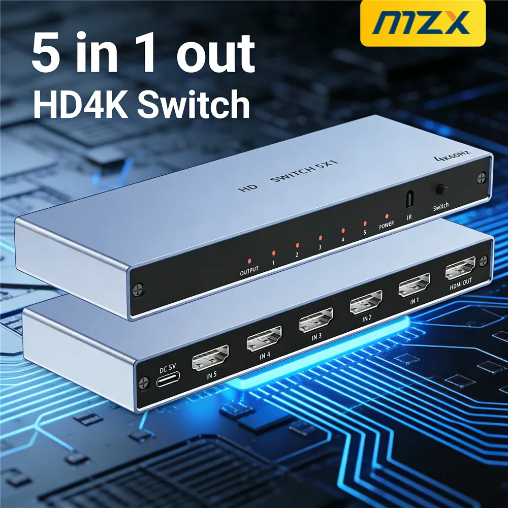 Mzx 5 In 1 Out 4K H…