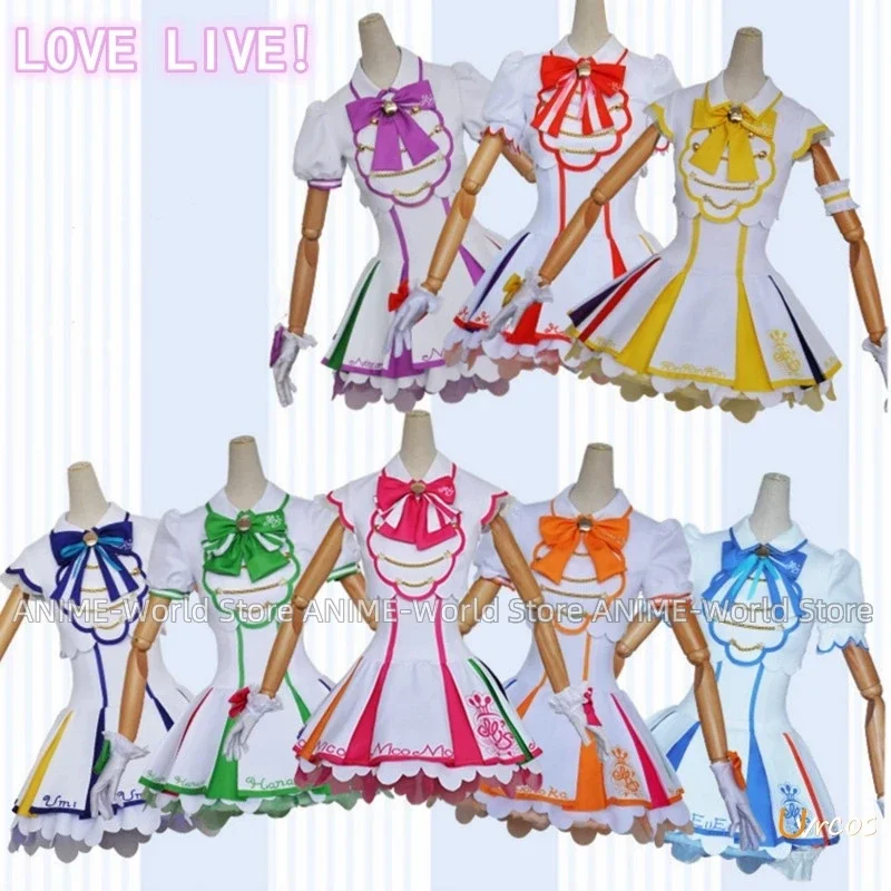 Love Live Nine Stars Venus Arcade Game Honoka Kotori Umi Eli Nozomi Maki Rin Hanayo Nico Uniform Dress Outfit Cosplay Costumes