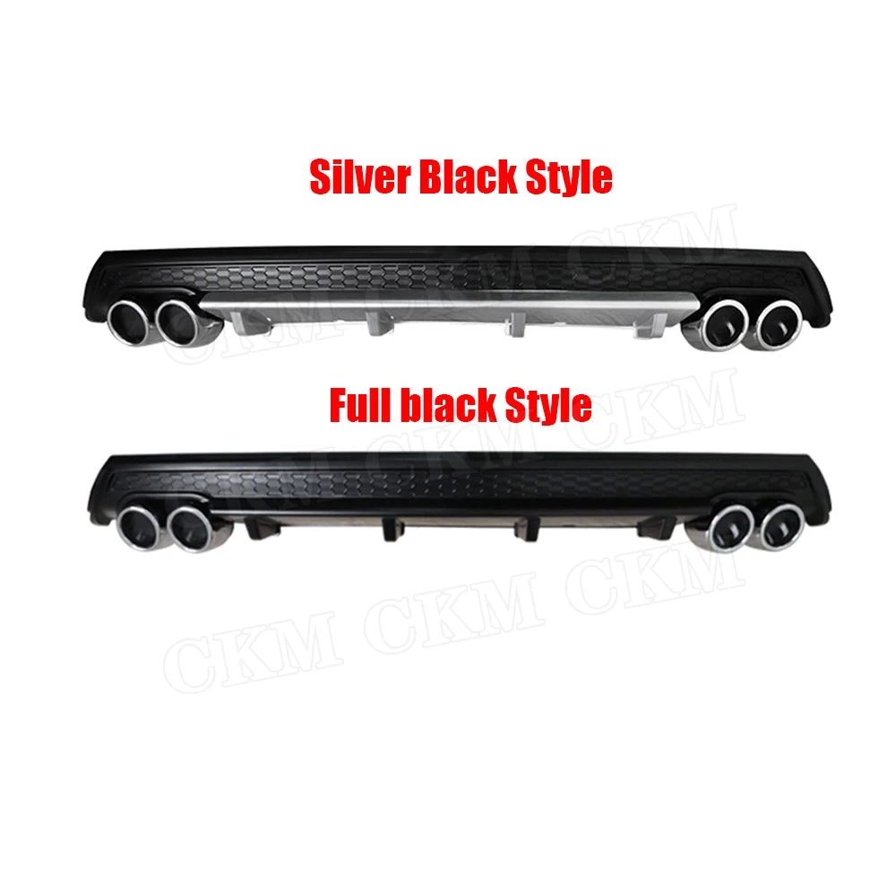 

Rear diffuser Bumper Lip Spoiler For Volkswagen VW Polo 2015-2019 Not for GTI Rear skid plate Auto accessories Body Kits