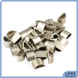 LOOK Assorted Violin Bow Frog Nickel Silver Colour Ferrules Bow Frog Ferrule Making DIY Repair Parts For Violin/Viola Bow Frogs