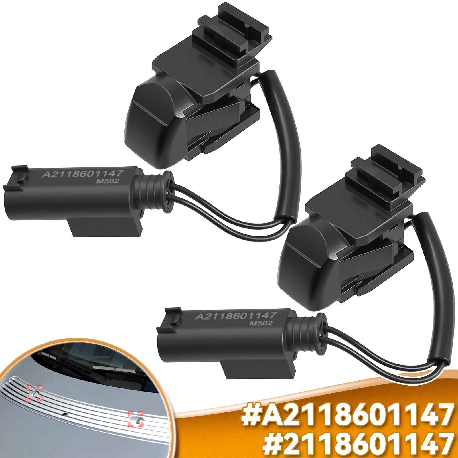 

Форсунка омывателя с подогревом лобового стекла L + R для Mercedes-Benz C E CLK CLS SLK R-CLASS W203 W211 W209 W219 A2118601147