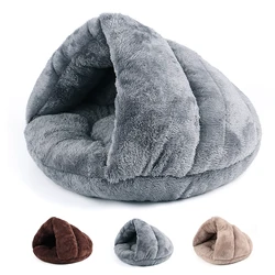 Soft Cat Bed Winter Warm Plush Pet Puupy Kitten Nest Kennel Deep Sleep Cats Cave House For Cats Small Dogs Products