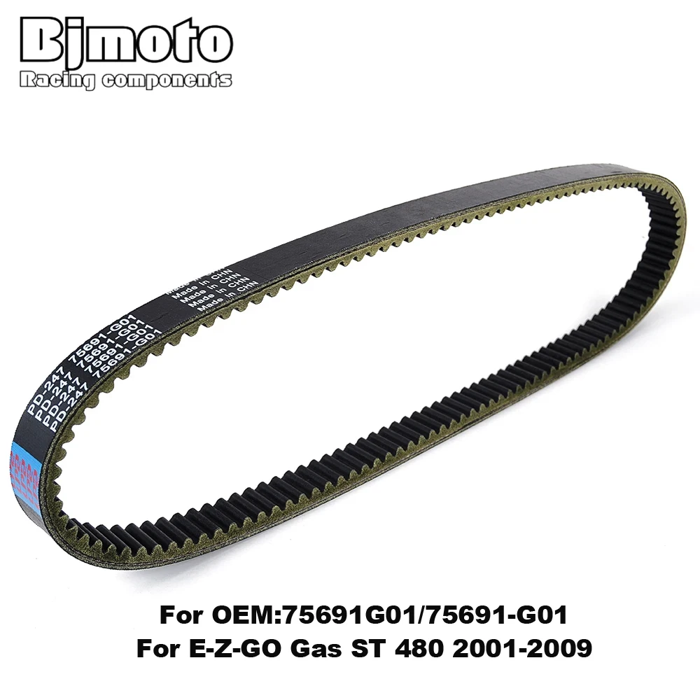 

Drive Belt for E-Z-GO Gas ST 480 20012002 2003 2004 2005 2006 2007 2008 2009 75691G01 75691-G01